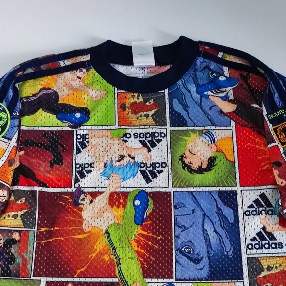 Adidas Dragon Grand Champion anime jersey boys L multi-colour graphic design - Picture 2 of 13